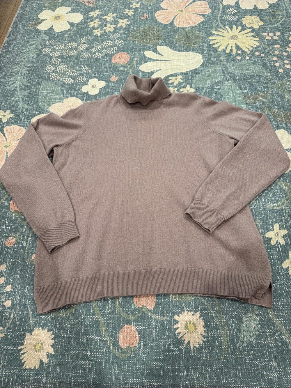 Orvis 100% Cashmere Turtleneck Sweater Sz XL